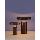Hübsch LED stolna lampa s mogućnosti zatamnjivanja u brončanoj boji s metalnim sjenilom (visina 28 cm) BringMe – | shoptok.hr