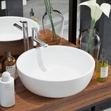 vidaXL Umivalnik Okrogel Keramičen Bele Barve 42x12 cm Cene