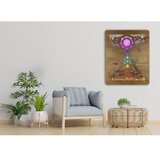  Li-Go 4421/A/4 - LED zidna dekoracija LED/10W/5V 30000 mAh 70x90 cm hrast/čakre | Eponuda.com