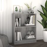 vidaXL knjižna omara siva sonoma 60x24x74,5 cm konstruiran les Cene