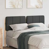 vidaXL Tapecirano vzglavje z vzglavjem Rjava in temno siva 135 cm | Shoptok.si