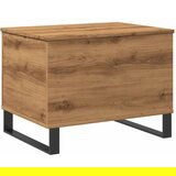 Maison Chic Klubska mizica - kavna mizica - Nizka mizica artisan hrast 60x44,5x45 cm inženirski les, (21754847) | Shoptok.si