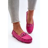 S. BARSKI Suede Comfortable Loafers Fuchsia Giovana | Shoptok.si