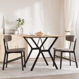  Blagovaonski stol Y-oblika 90x90x75 cm od borovine i čelik | shoptok.hr
