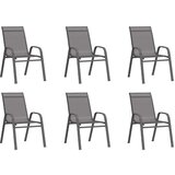  7-dijelni vrtni blagovaonski set sivo-crni | shoptok.hr
