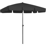 vidaXL Senčnik za na plažo črn 200x125 cm, (20609463) | Shoptok.si
