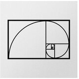 Wallity Zidna dekoracija Zlatni rez, 53x35 cm, 1,2 mm, Crna | Eponuda.ba