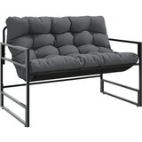 The Living Store Vrtna klop z blazino antracit 113 m jeklo - Vrtna Klop, (21781147) | Shoptok.si
