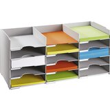 Paperflow Element za urejanje, 15 predelkov DIN A4, VxŠxG 313 x 674 x 304 mm | Shoptok.si