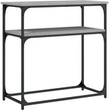 vidaXL Konzolni stol siva boja hrasta 75x35 5x75 cm konstruirano drvo | shoptok.hr