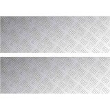  Stepenica Pravokutni 2 pcs Srebrno 90 x 30 cm Aluminij | shoptok.hr