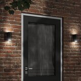vidaXL Vanjske zidne svjetiljke 2 kom crne od lijevanog aluminija | shoptok.hr