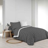 Douceur d intérieur Bijela/tamno siva pamučna posteljina za bračni krevet/za produženi krevet 240x220 cm Aristide – | shoptok.hr