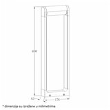 Dawn led svetiljka 0230-600 stubna 12W 3000K IP65 corten | ePonuda.com