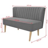  Kauč Tkanina 117x55,5x77 cm Svijetlo sivi | shoptok.hr