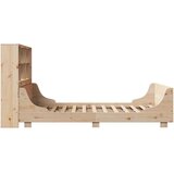 vidaXL Krevet s regalom za knjige bez madraca 140x190 cm masivno drvo | shoptok.hr