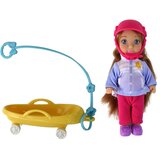  Lutka Anlily majke i kćeri na sanjkama - 30 cm | Shoptok.si