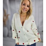 Pri Warm and cozy women's sweater with hearts for autumn SUMMER | shoptok.hr