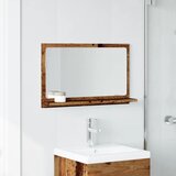  Kupaonski ormarić s ogledalom staro drvo 60x11x37 cm | shoptok.hr