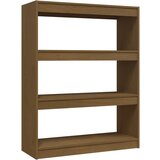 Furnova Knjižna omara za razdelitev prostora medeno rjava 100x30x103 cm, (21932048) | Shoptok.si