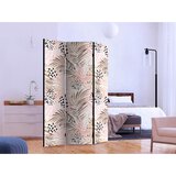 Artgeist Paravan Pink Palm Leaves, 3-Delni, Dvostranski | Shoptok.si