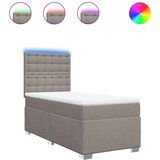 Maison Chic Box spring postelja - Vzmetna postelja z vzmetnico taupe 100x200 cm blago SL23057, (21880309) | Shoptok.si