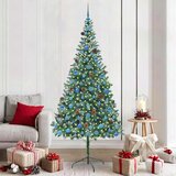 vidaXL Umestno božično drevo med 300 LED Zelena 210 cm PVC in Jeklo | Shoptok.si
