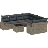  Set sofe 9 kom. 8-Broj sjedala Siva poliratan 234 x 234 x 85 cm | shoptok.hr