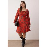 Trendyol ženska haljina Tbbaw26Ah00047, bordo | Eponuda.com