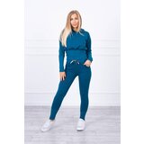 Kesi Set with wide cuffs in cyan color Cijene