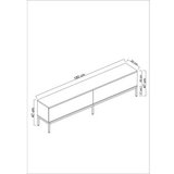 Hanah home lord - anthracite, silver anthracitesilver tv stand Cene