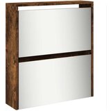 Ormarić za cipele sa zrcalom 5 razine boja hrasta 63x17x169,5cm | Eponuda.com