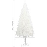  Umjetno božićno drvce s realističnim iglicama bijelo 150 cm | shoptok.hr