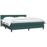 Box spring postelja z vzmetnico temno zelena 180x220 cm žamet, (21792086) | Shoptok.si
