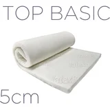Naddušek Top Basic 160x200x5 cm, Beli