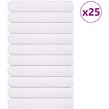vidaXL Brisače za savno 25 kos bela 80x200 cm 360 g/m² 100% bombaž | Shoptok.si