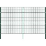  Ogradni panel sa stupovima od željeza 349x200 cm zelene boje - 1 349 cm 200 cm Cijene