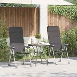  Stolice za kampiranje 2 kom sive 58 x 69 x 111 cm aluminijske | shoptok.hr