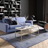 Hanah home Club sto Forteaus 110x47x52cm zlatno-bijeli | Eponuda.ba
