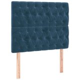  Posteljno vzglavje temno modro 90x7x118/128 cm žamet, (20951888) | Shoptok.si