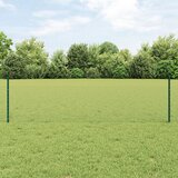 vidaXL Ograje 11 kosov U-kanal Zelen 60 cm Jeklo, Šesterokotna ograja Zelena 0.5x50 m Jeklo Cene