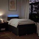  Krevet s oprugama i madracem tamnosmeđi 120 x 200 cm od tkanine | shoptok.hr