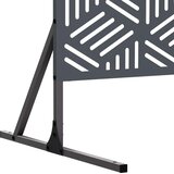  Zaslon za privatnost 100 x 50 x 180 cm Čelik Antracit - Antracit geometrijski uzorak | shoptok.hr