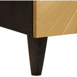 vidaXL Nočna omarica 2 pcs Črna in zlata 40 x 33.5 x 46 cm | Shoptok.si