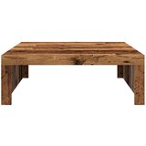 vidaXL Klubska mizica starinski les 100x100x35 cm inženirski les | Shoptok.si
