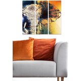Wallity MDF1264143 multicolor decorative mdf painting (3 pieces) Cene