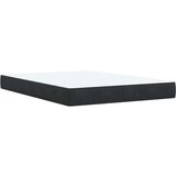 vidaXL Krevet s oprugama i madracem crni 140 x 190 cm baršunasti | shoptok.hr