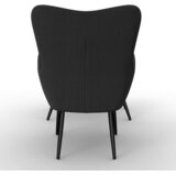 Bessagi Home Počivalnik Aurora, Črna, S Taburejem | Shoptok.si