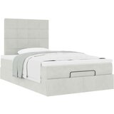  Okvir za krevet s madracima svjetlosivi 120x190 cm baršunasti | shoptok.hr