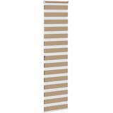 Zebra zavjesa Pješčano smeđa 55x200 cm Širina tkanine 50,9 cm Poliester | Shoptok.si